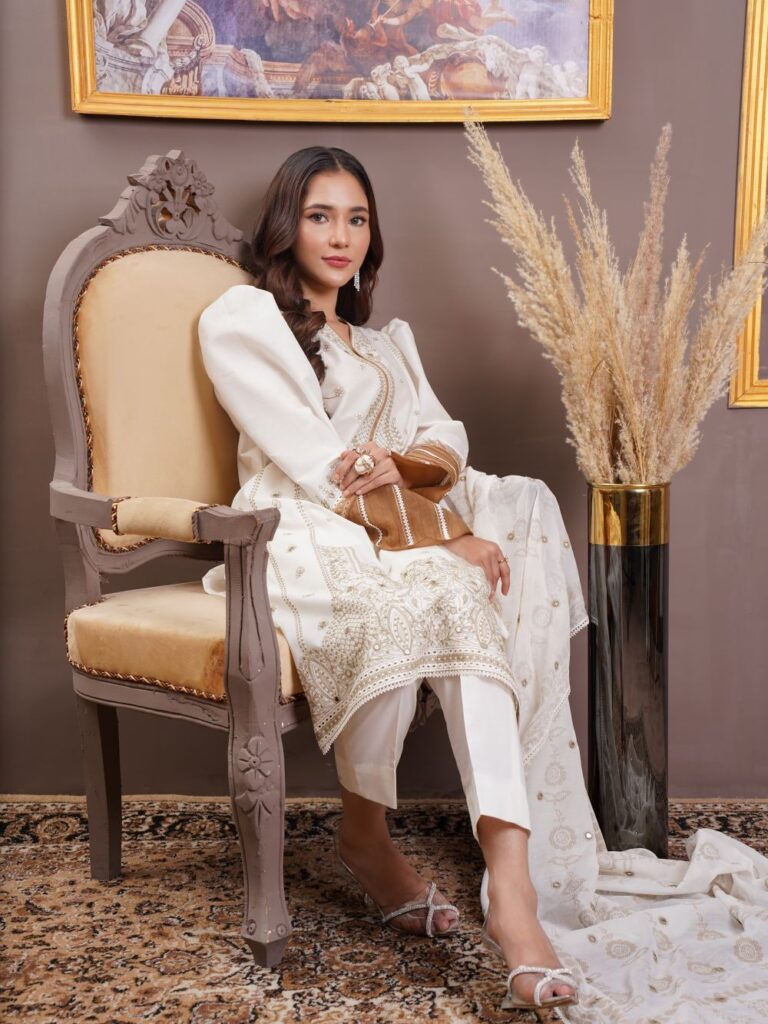 Ivory Chikankari Set - Candy Women Suits