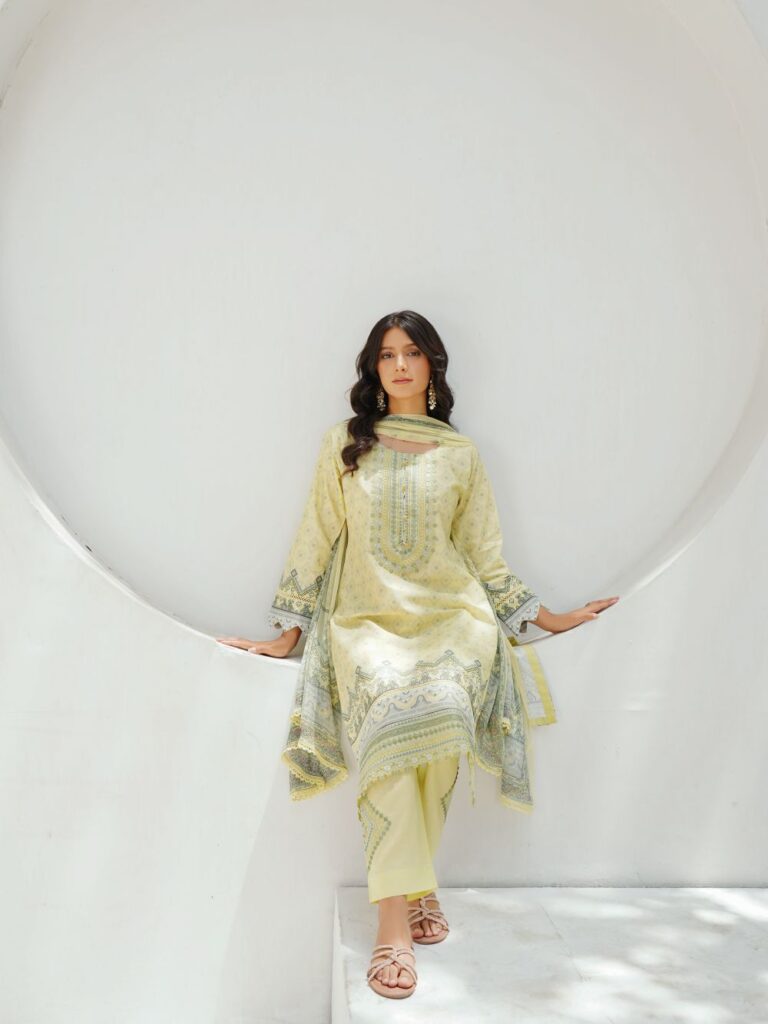 Pistachio Lawn 3-Piece - Candy Women Suits